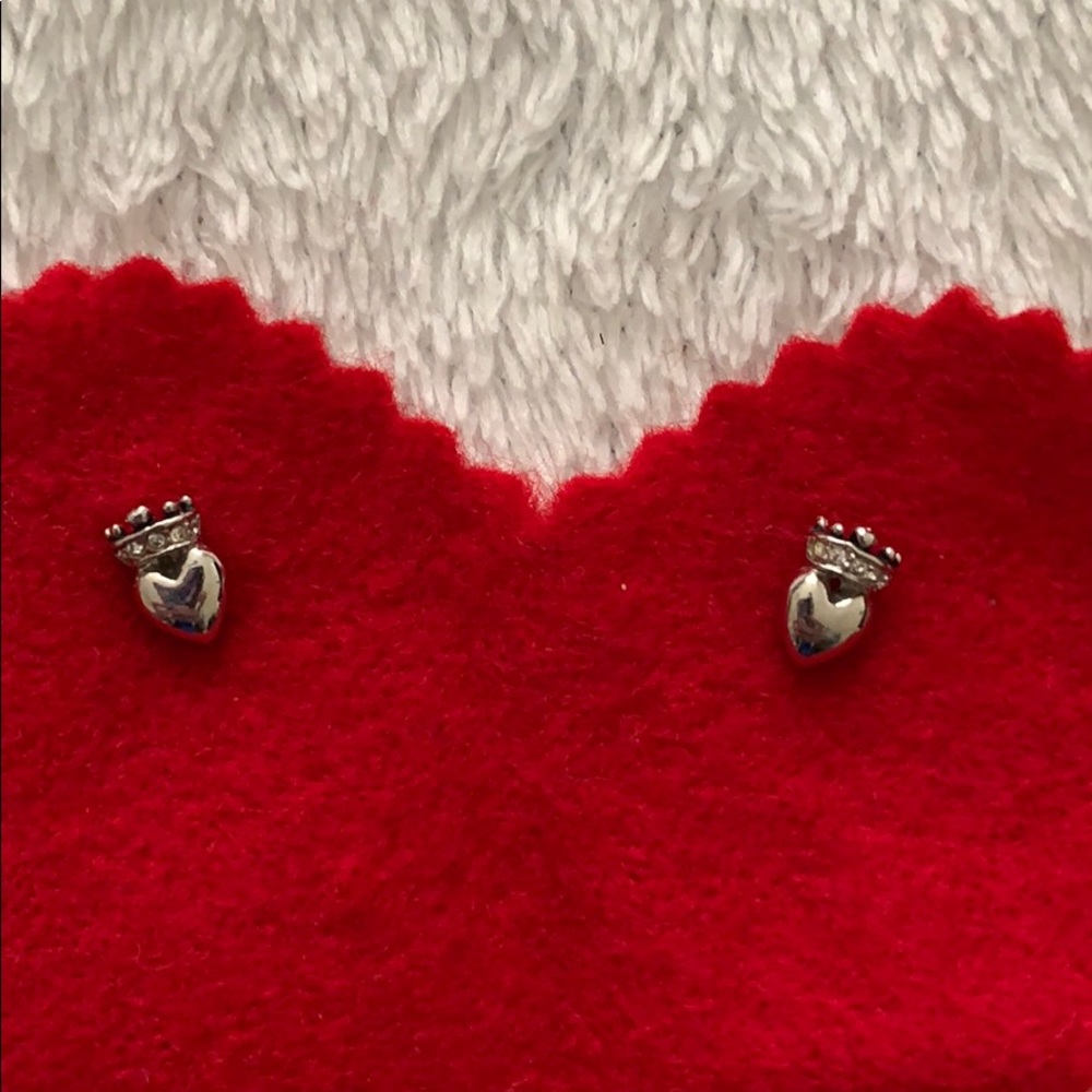 Juicy Couture heart and crown earrings